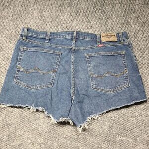 WRANGLER men's Male Short Jean 36x30 "HOOCHY DADDY" Cut Off Mini Shorts